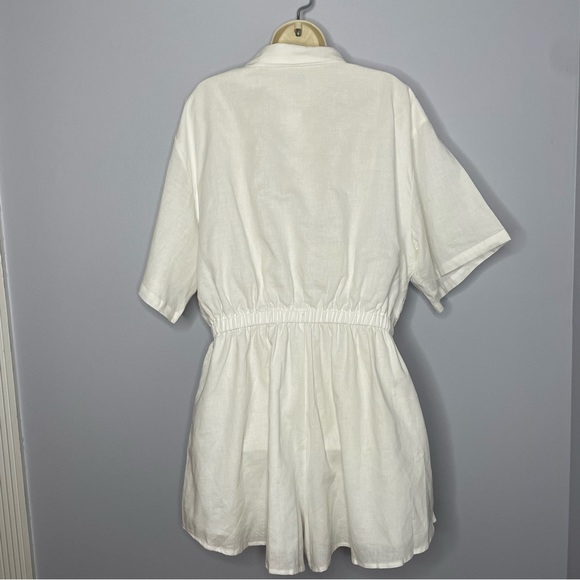Fayt The Label Zephyr Linen Playsuit White - Picture 3 of 15